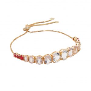 Pulseira Rubi Silimanita com Quartzo Rosa | Lanarée Acessórios Pulseira Rubi Silimanita com Quartzo Rosa | Lanarée Acessórios