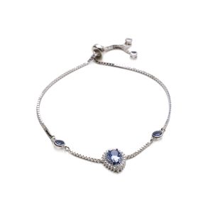 Pulseira Gota Cristal London Blue | Lanarée Acessórios Pulseira Gota Cristal London Blue | Lanarée Acessórios
