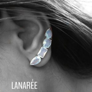 Brinco Ear Cuff Branco Vela | Lanarée Acessórios Brinco Ear Cuff Branco Vela | Lanarée Acessórios