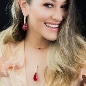 Conjunto Intenso Rubi Fusion Ródio | Lanarée Acessórios