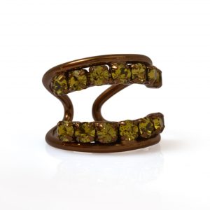 Anel BZ Cristal Verde | Lanarée Acessórios