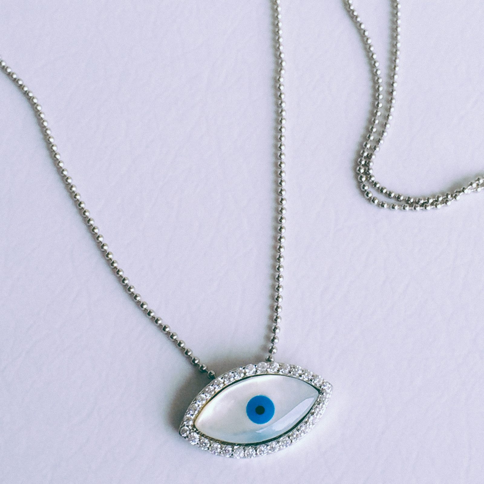 Colar Olho Grego Prata – Lanarée Acessórios