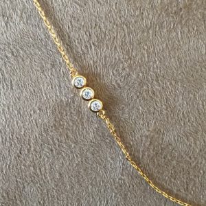 Colar Corrente Tiffany 3 Pontos de Luz | Lanarée Acessórios