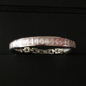 Pulseira Eutropia Baguete Cristal Transparente | Lanarée Acessórios