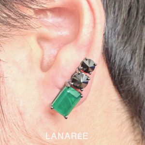 Brinco Ear Cuff Esmeralda Fusion | Lanarée Acessórios