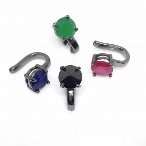 Brinco Piercing Falso Solitário | Lanarée Acessórios