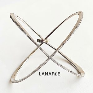 Pulseira Bracelete X Prata | Lanarée Acessórios
