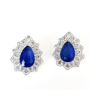 Brinco Gota Cristal Bic de Prata 925 | Lanarée Acessórios