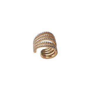 Brinco Piercing Bruna Prata 925 | Lanarée Acessórios