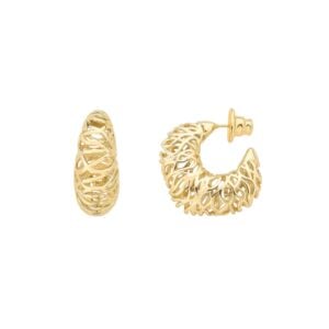 Brinco Argola Dourado Liso | Lanarée Acessórios