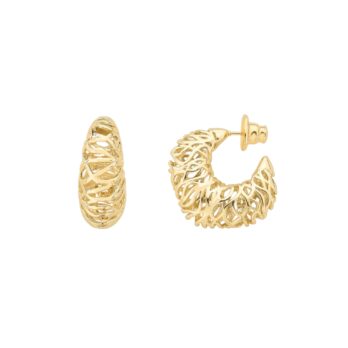 Brinco Argola Dourado Liso | Lanarée Acessórios