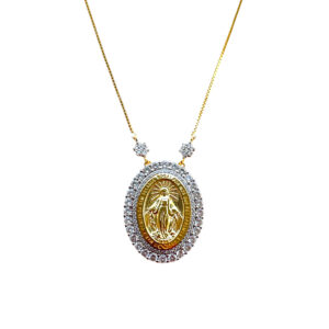 Colar de Prata M Nossa Senhora das Graças - Ouro