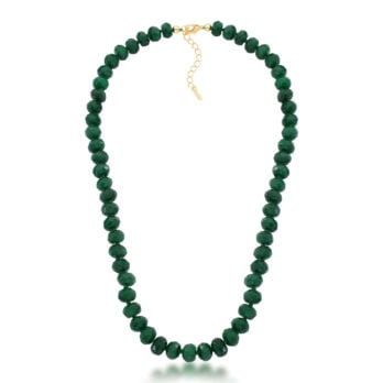 Colar Jade Verde Rondel | Lanarée Acessórios